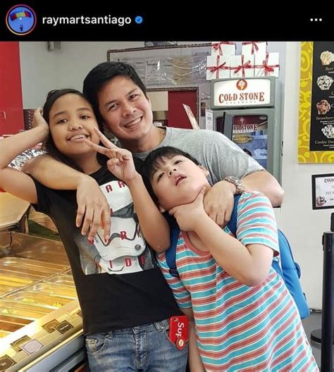 Photos of Raymart Santiago with Saint and Sab .